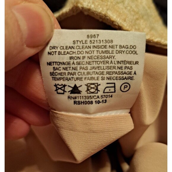 Tory Burch Jacquard Devora Tweed Brocade Skirt 4 Pencil Slight Metallic Lined - Picture 14 of 15